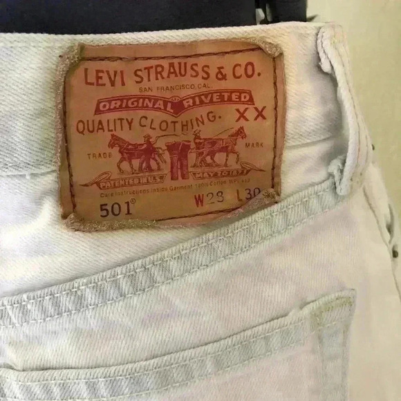 UPCYCLED LEVIS 501 Jeans into boho flower festival skirt waist 28" - Picture 7 of 13